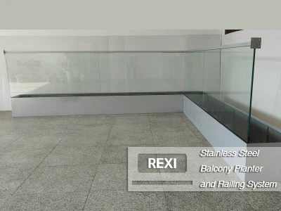 Stainless Steel Balcony Planter And Railing System